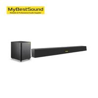 Barre de son 2.1 de haute qualité avec caisson de basses sans fil de 140 W pour le cinéma maison, la télévision, les fêtes audio