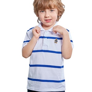 Abbigliamento per Bambini 1-15 Anni, Polo a Maniche Corte per Ragazzi, Stile Coreano Estivo con Stampa Tie-Dye, 95% Cotone, Colletto Stile Collegiale - Product Image 5