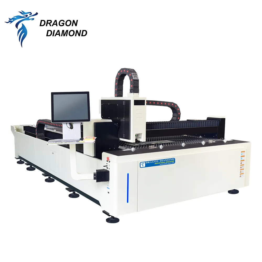 Aluminum Copper Carbon steel Stainless steel Fiber Laser engraving Machine 1500*3000 mm 1000/1500/2000W Max Reci Raycus Source