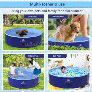 Piscine pliable surélevée pour animaux de compagnie, bain antidérapant pour chiens, chats et enfants - Product Image 3