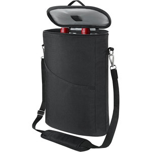 Sac isotherme à vin personnalisable pour 2 bouteilles, sac de pique-nique portable, étanche, avec bandoulière réglable - Product Image 1