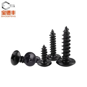 Vis autoperceuses Baodefeng M3 M4 M5 M6 en acier au carbone, fixations pour bois à tête plate, tête Phillips, tête champignon, norme nationale - Product Image 2