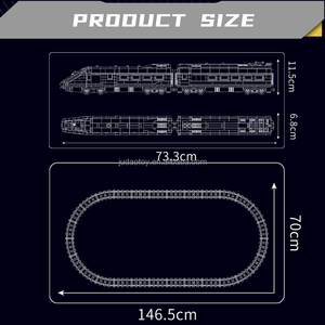 Khuôn Vua 12016 cơ giới Eurostar E320 đào tạo mô hình xe lửa khối xây dựng Bộ moc gạch giáo dục đồ chơi trẻ em món quà giáng sinh - Product Image 5