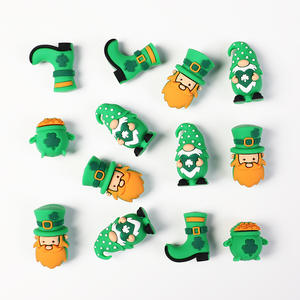 Cuentas Sueltas de Silicona PVC 3D con Diseño de Personajes del Día de San Patricio, para Manualidades, Joyería y Decoración de Bolígrafos, Venta al Por Mayor - Product Image 3