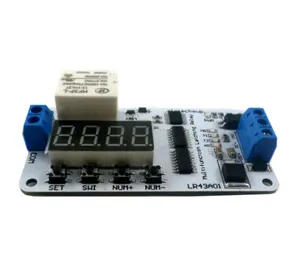 Bloqueio magnético (mantém) interruptor multifuncional de energia do módulo PLC liga/desliga, relé de atraso, 12V 10A DC