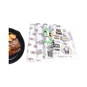 Papier d'emballage alimentaire personnalisé avec logo pour sandwich, burger, fête, papier de soie avec style de papier journal imperméable pour gâteau, pain, bonbons, biscuits, sushi - Product Image 1