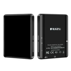 최신 Ruizu M7 금속 MP3 플레이어 BT V5.0 내장 스피커 2.8 인치 대형 터치 스크린 전자 책 보수계 녹음 라디오