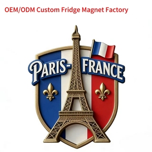 Aimant de réfrigérateur magnétique en résine 3D personnalisé, souvenir français, <span class=keywords><strong>Paris</strong></span>, aimant de réfrigérateur pas cher pour la décoration de la maison - Product Image 1