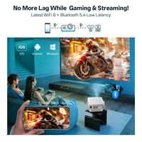 Projecteur intelligent Cheerlux 4K avec WiFi BT, mise au point automatique, Pico 1080P, projecteurs de cinéma maison, LED LCD, portable, Google TV, Proyector