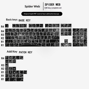 Clavier mécanique Wooting avec <span class=keywords><strong>touches</strong></span> <span class=keywords><strong>PBT</strong></span> gravées sur le côté en forme de toile d'araignée, transmission de la lumière, hauteur Cherry - Product Image 6