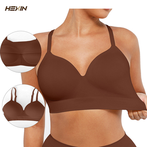 Áo ngực định hình Hexin, áo ngực nâng ngực không gọng, cổ chữ V, áo ngực mặc hàng ngày, bralette, che phủ hoàn toàn, liền mạch, thoải mái dành cho nữ - Product Image 1