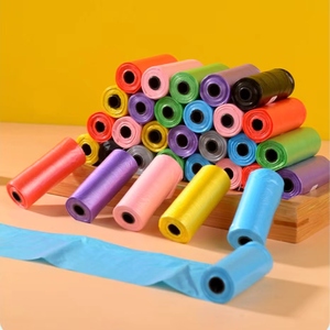 Birden fazla renk seçenekleri özel PE Pet köpek Poop atık torbası rulo paketleri biyobozunur ucuz köpekler için kaka poşetleri - Product Image 4