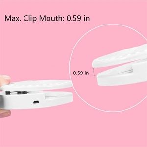 <span class=keywords><strong>Anneau</strong></span> lumineux LED rechargeable portable, lumière pour appareil photo de beauté, lumière pour selfie, clip, auto-minuterie, accessoire pour tous les téléphones mobiles - Product Image 4