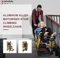 Dragon Großhandel Elektrische Aluminium-Medizinische Klappbare Notfalltreppe mit Drei Stufen und Verstellbarer Höhe für Senioren