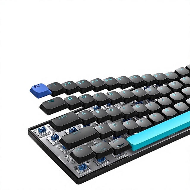 Low-profile Mechanical Keyboard USB Wireless Tri-mode for Ultra-slim Portable Plug Play Quiet Switches Universal Office