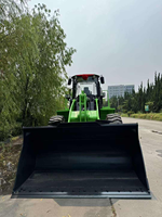 Chargeuse sur chenilles remorquable la plus rapide, chargeuse de grumes Howo, garantie 1 an, mini-pompe de tracteur-pelleteuse électrique, godet 400L, télécommande