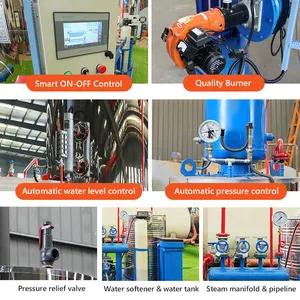 Gas Fired Boiler Manufacturers Hot Sale 100KG 200KG 300KG 500KG 700KG 1000KG 1500KG 2000KG Natural Gas LPG GLP Oil Diesel Fired Vertical Steam Generator Boiler