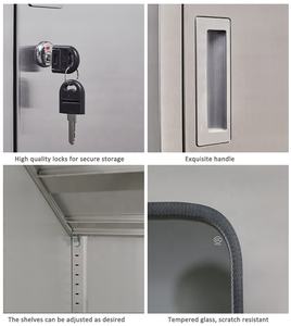 <span class=keywords><strong>Armoire</strong></span> de clinique médicale en acier inoxydable Mobilier de bureau médical Stockage des médicaments de <span class=keywords><strong>pharmacie</strong></span> Classeur de dossiers médicaux d'hôpital - Product Image 5