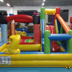 Ngoài Trời Nhà Bị Trả Lại Với Hồ Bơi Lâu Đài <span class=keywords><strong>Bouncy</strong></span> Với Trượt Nhảy Lâu Đài Với Slide Và Hồ Bơi Thương Mại Lâu Đài Bơm Hơi - Product Image 1