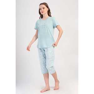 Combinaison de nuit ovale à manches courtes et col rond pour femme, taille XXL - Product Image 3