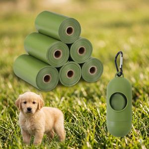 Sacs à déjections pour animaux de compagnie biodégradables en gros, logo personnalisé, extra épais, écologiques, sacs à crottes de chien - Product Image 2