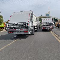 Camion Compacteur de Déchets Électrique/Hybride DongfengNew Energy avec Chargeur Frontal, Transmission Manuelle, Transmission 4x2