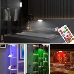 Lampes LED Puck sans fil, éclairage sous-meuble avec télécommande et circuit intégré, design moderne pour salon, sans abat-jour, garantie 1 an, 50 - Product Image 6