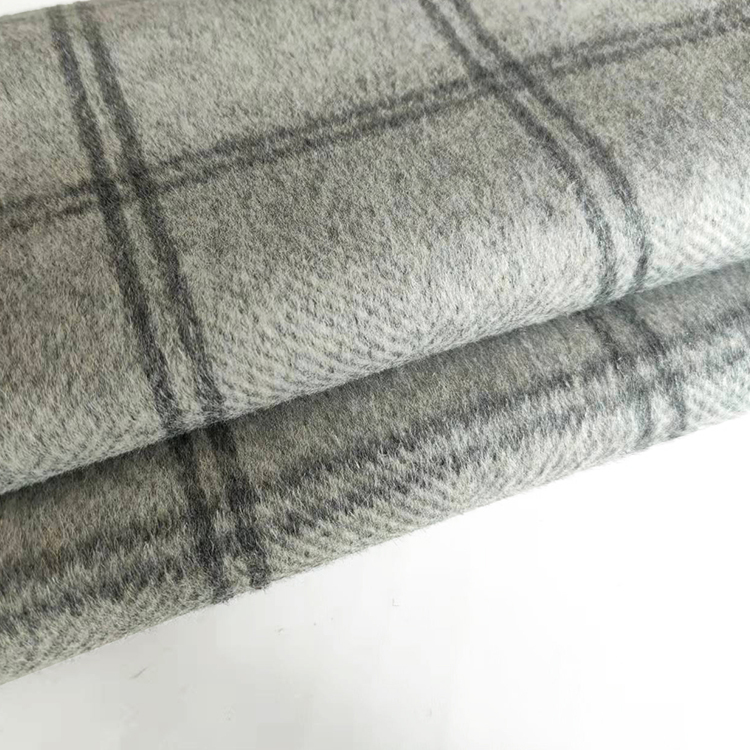 57 wool Acrylic Blend Fabric Jacquard