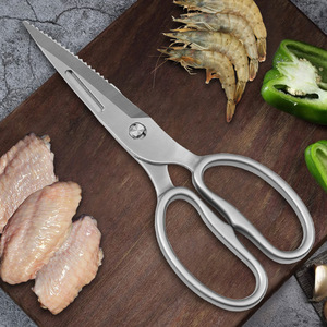 Stainless Steel <b>Kitchen</b> <b>Shears</b> 8 Inch Heavy Duty For Chicken Fish Bone Cutting Multi Purpose Home Use - Product Image 1