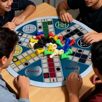 Tapis de jeu de société personnalisable en forme d'extraterrestre, résistant à l'usure et à la saleté, lavable, pour rassemblements multi-joueurs parents-enfants