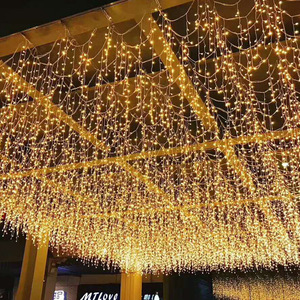 Guirlande lumineuse suspendue connectable avec prise US/ EU pour guirlande de la Saint-Valentin décoration de jardin de fête de mariage led chaîne de glaçon - Product Image 1