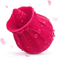 Top Rose Zungenvibrator G-Punkt & Brustwarzen-Stimulation Klitoris-Vibrator Erotikspielzeug für Frauen Rose Vibrator Großhandel