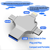 Clé USB multi-interface pour smartphones et ordinateurs, conçue pour la sauvegarde hors ligne de photos et de fichiers