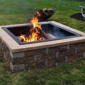 Nouveau produit KD Structure Backyard carré Fire Ring <span class=keywords><strong>Pellets</strong></span> Anneau de foyer antirouille - Product Image 4