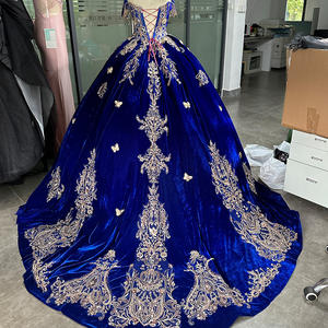 Marineblau Quince anera Sweet 16 Kleid 3D Schmetterling Festzug <span class=keywords><strong>Prom</strong></span> Ballkleid Lsyb18 - Product Image 4