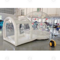 Dôme gonflable géant transparent en PVC pour fête d'enfants - Tente bulle géante transparente