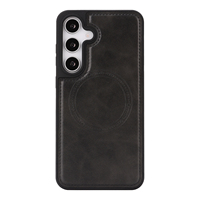 Étui de téléphone portable magnétique antichoc en TPU + cuir PU avec chargement sans fil pour A17/A15/A16/A36/A55/S24/S25