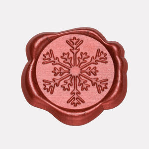 Autocollants en cire flocon de neige, impression en relief, forme irrégulière, autocollants décoratifs pour les fêtes, sceau de cire, matériau plastique - Product Image 5