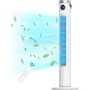 Oscillating Tower Fan with Remote 46 Inch Tower Fan, 24-Hour Timer, Quiet Floor Fan