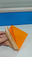 Feuilles d'acrylique transparentes de couleur orange de 1 mm, 2 mm, 3 mm, 4 mm / Feuilles de plexiglas