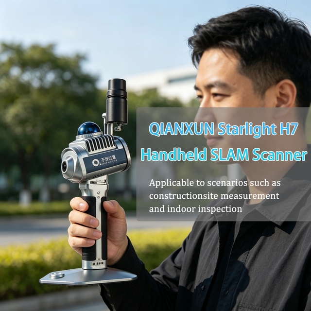 QIANXUN Starlight H7 Handheld SLAM Scanner for Tunnel&Terrain Mapping 3D Scanner High Accuracy Mapping Instrument