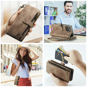 Custodia CaseMe con Ricarica Wireless per <span class=keywords><strong>iPhone</strong></span> 15 Pro, 14 Pro Max, 13, 12, <span class=keywords><strong>11</strong></span>, Xr, Xs Max, Portafoglio Intelligente con Slot per Carte - Product Image 3