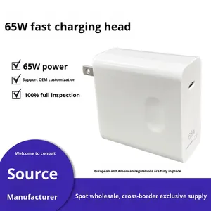 Chargeur Mobile pour Ordinateur Portable 66W avec Port Type-C Prise en Charge Matebook15, Adaptateur de Charge Rapide Direct Usine - Product Image 3