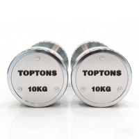 TOPTONS Ensemble d'haltères fixes en acier galvanisé pour équipement de fitness en gros pour salle de sport
