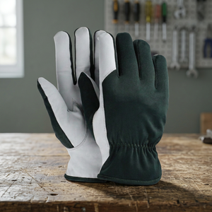 Guantes de Trabajo Antideslizantes de PU con Puntas Texturizadas, Muñequera Elástica, Guantes de Seguridad de Uso General, Sin Látex, Sin Polvo - Product Image 4