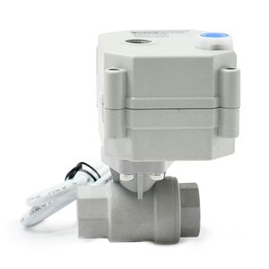 บอลวาล์วไฟฟ้า Tonghe DN15 1/2 นิ้ว วาล์วน้ำแบบเกลียว IP67 กันน้ำ DC12 24V AC220V - Product Image 5