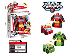 Jouets de voiture robot transformables miniatures à friction pour enfants de 2 à 7 ans, avec lumière PC – Nouveauté très demandée des fabricants - Product Image 6