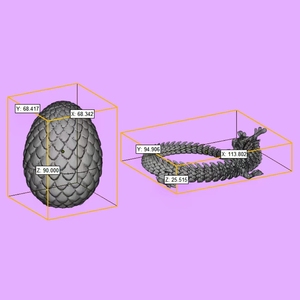 Service d'impression FDM en gros, dragon imprimé en 3D, service de prototypage rapide, jouets flexibles en 3D en forme de dragon - Product Image 5