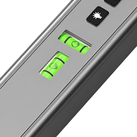 Niveau laser vert 520 nm à piles, classe 2, en alliage d'aluminium, mini niveau à bulle avec support magnétique et filetage 1/4 pouce