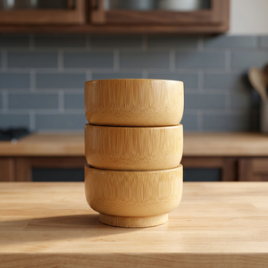 Bol de service classique en bambou poli très demandé, ustensile de cuisine écologique de qualité supérieure, idéal pour les fêtes, facile à utiliser, meilleur prix - Product Image 3